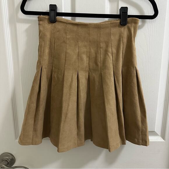 JULIE BROWN New York Fall Collection “The Kirby Skirt” Women’s S, mocha, pleated - Picture 4 of 11